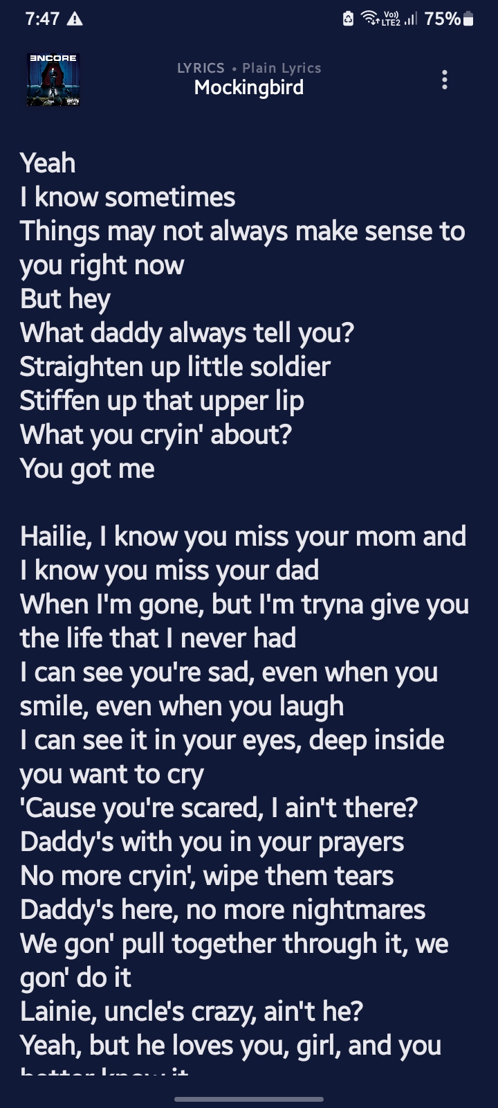 Zinc Music Lyrics screen